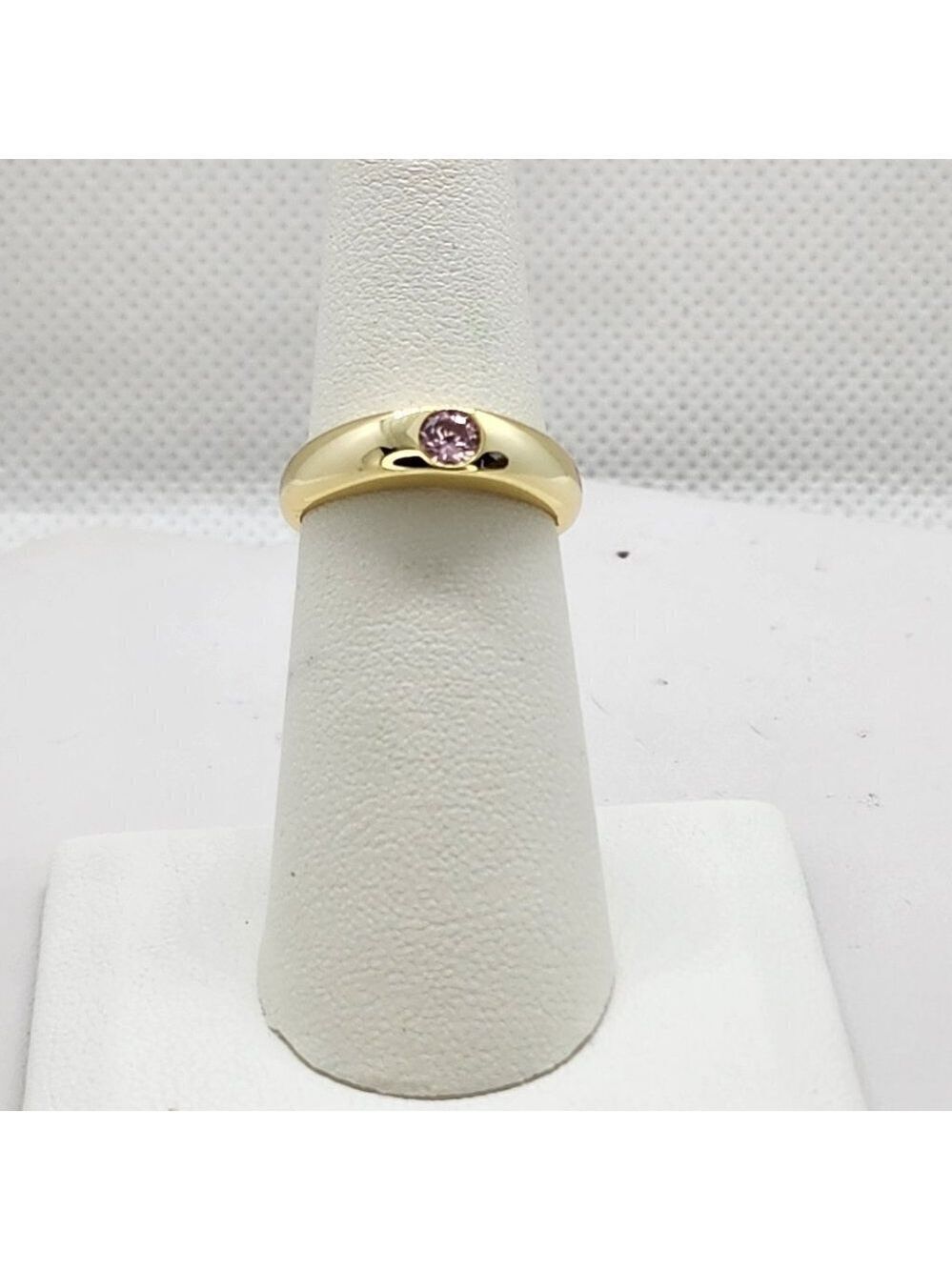 Brand New Sterling Silver 925 Pink Gemstone Ring